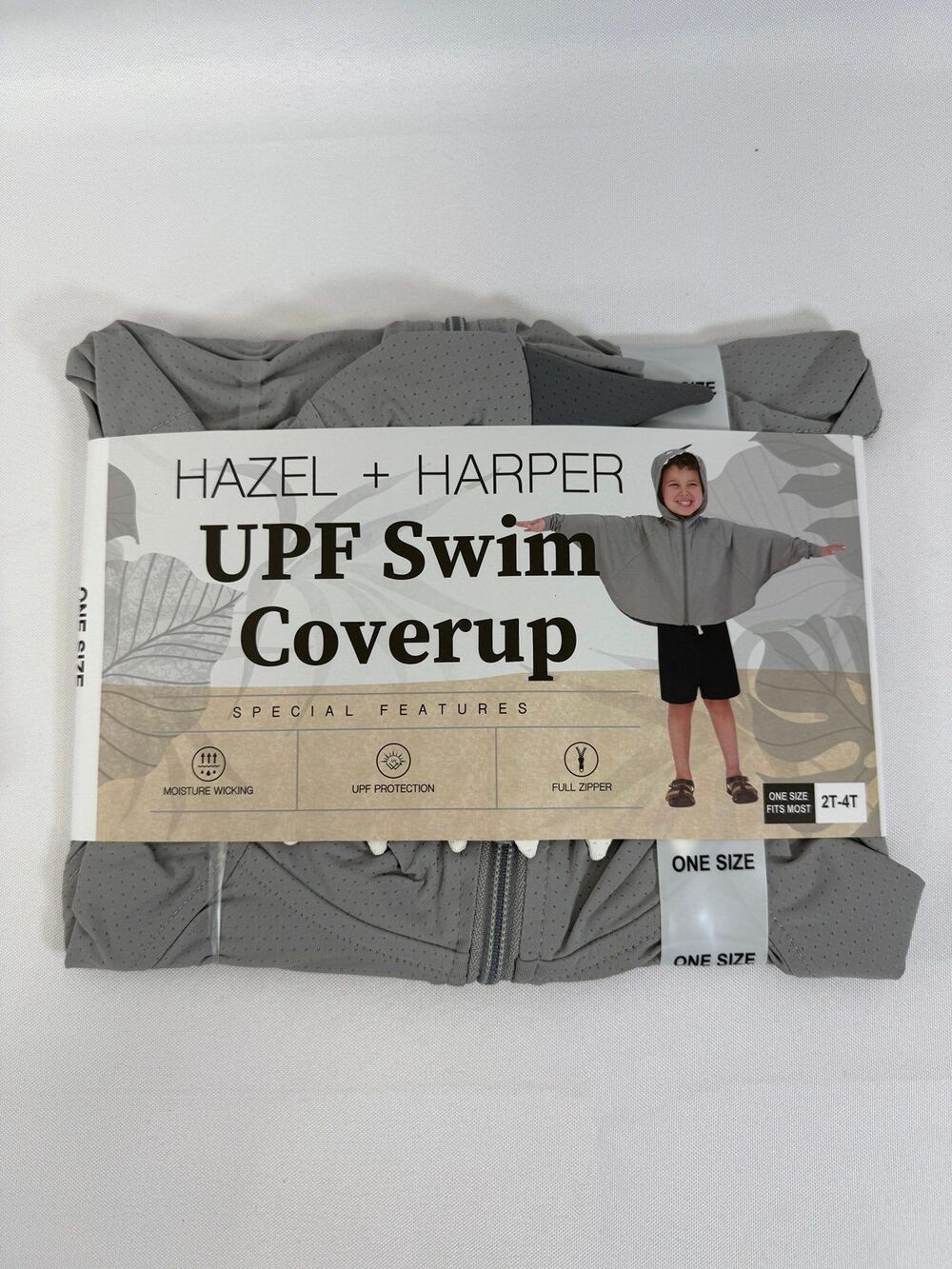 Hazel + Harper UPF Swim Coverup Shark NWT 2T-4T OSFM